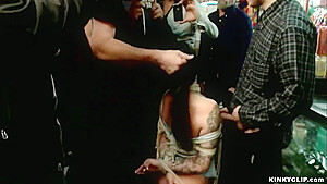 Slut Used And Manhandled In Public Shop