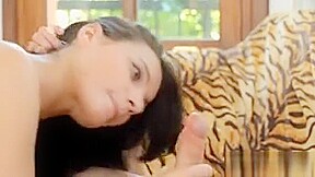 Slutty Man Kisses Girl's Tits Then Fondles Her teen 18+ Pussy