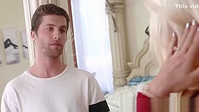 Slutty Stepmom Wanks Off Her Step daughter's BF Before Family Trio