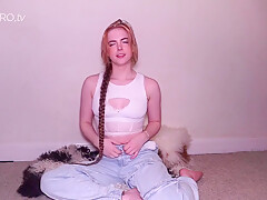 Small Titted Redhead Amateur Riding Penis In Close Up