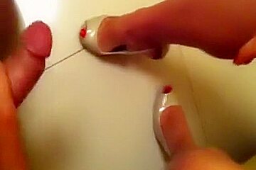 So hot sexy wife handjob after go to church sunday night,!holy fuck!