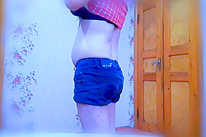 Solo Sexy Shemale At Home Privately Dressing And Getting Ready For Cam Shows