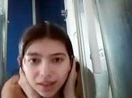 Spanish teen 18+ With Big Natural Tits Showering