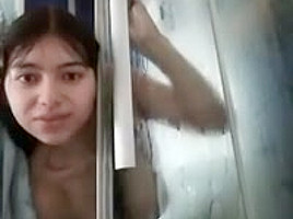 Spanish teen 18+ With Big Natural Tits Showering