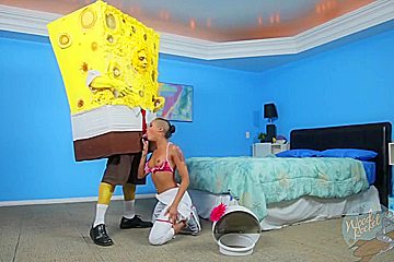 Spongebob Intercourse - Spongeknob Squarenuts With Skin Diamond