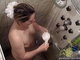 Spying On Stepmother Washing Her Cunt ( )