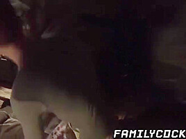 Step dad Shoves His Giant Dick In Stepsons Tight Little Ass