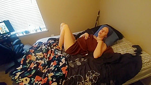 Step dad and the babysitter 1 - caught watching porn and fingering herself!