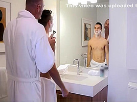 Stepdad And Twink Step Son Fuck After Needing Help Shaving