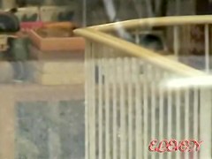 Store sharking encounter with slim elegant babe being very easily tricked