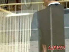 Store sharking encounter with slim elegant babe being very easily tricked