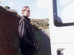 Straight Cocksucking Tied Up In Van