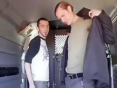 Straight Cocksucking Tied Up In Van
