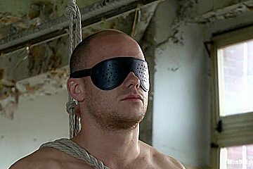 Straight German stud gets edged while his girlfriend watches