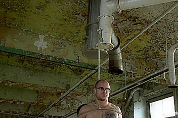 Straight German stud gets edged while his girlfriend watches