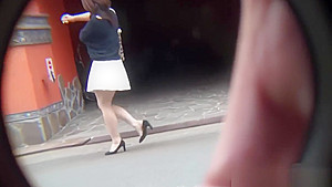 Strange asian pee street