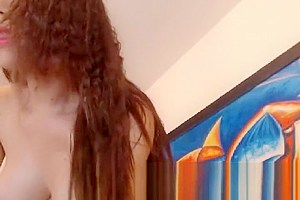 Stunning Shemale Faps and Cum Hard