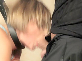 Submissive blonde milf Szilvia loves bondage and hardcore sex action