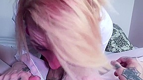 Sucking Cock Through White Stockings W BEST Toe Wiggling Footjob / Solejob
