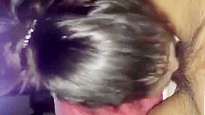 Sucking long cock