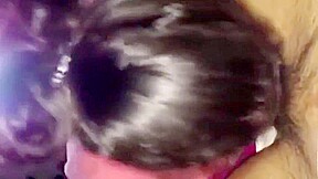 Sucking long cock