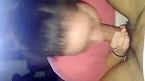 Sucking long cock