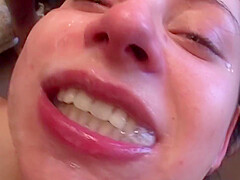 Super Horny German Chicks Gets Destroyed By A Group Of Fuckers