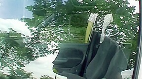 Super Hot Blonde German Slut Fingering Her Pussy In The Car