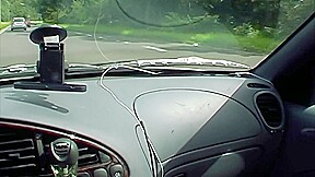 Super Hot Blonde German Slut Fingering Her Pussy In The Car
