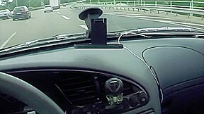 Super Hot Blonde German Slut Fingering Her Pussy In The Car
