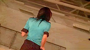 Superb babe enjoys on the stage