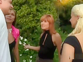 Surprised Bombshell In Lingerie Is Geeting Peed On And Reame