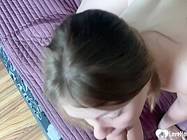 Swallowing my man's delicious load of cum
