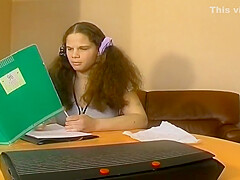 Sweet French teen 18+ Fucking With Two Dudes After Doing Homework