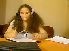 Sweet French teen 18+ Fucking With Two Dudes After Doing Homework