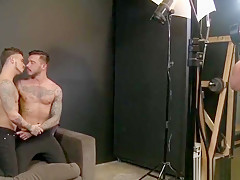Tattooed stud facialized