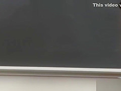 Teacher pleases pussy to praise the naughty slut
