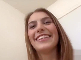 Teasing blonde young whore having a hard core fuck