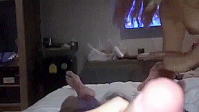 Thai girl with nice arse riding my cock