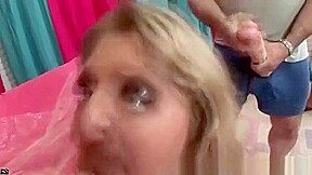 The Gorgeous Jaelyn Fox Getting A Bukakke Facial