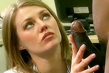 The doctor examines the black man