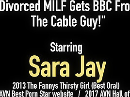 Thick Divorced Diva Sara Jay Dark Dicked by Big Black Cock