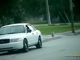 Thief is caught by perverted cops as he is trying to mug hot chick