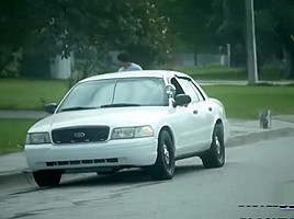 Thief is caught by perverted cops as he is trying to mug hot chick
