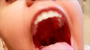 Throat, teeth, tongue and roof of mouth fetish