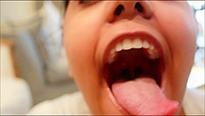 Throat, teeth, tongue and roof of mouth fetish
