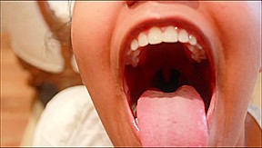 Throat, teeth, tongue and roof of mouth fetish