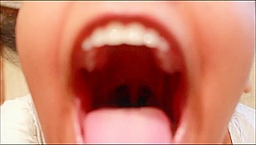 Throat, teeth, tongue and roof of mouth fetish