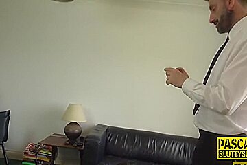Throating Busty Milf Sub Gets Fucked Roughly with Jenna Joy and Pascal White