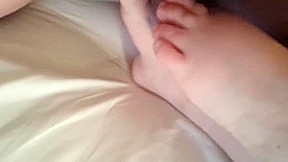 Tiny feet get cum between their toes